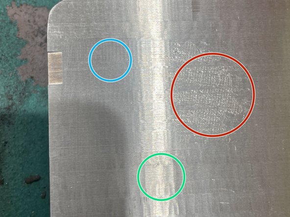 This circle shows what leftover support material looks like. This will be taken off in the first set of passes.