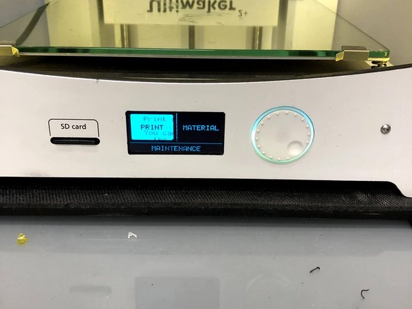 Push the dial to wake the machine