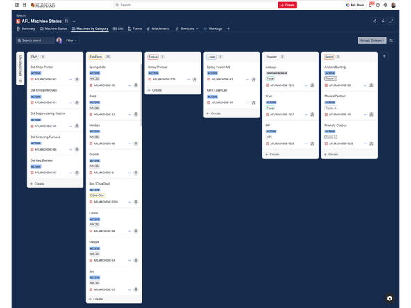 We use three Jira boards for documentation in the AFL.