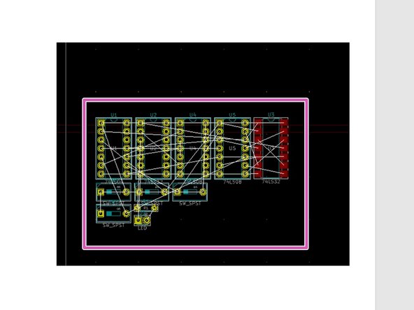 When the PCB is generated, your components will be arranged similarly to this.