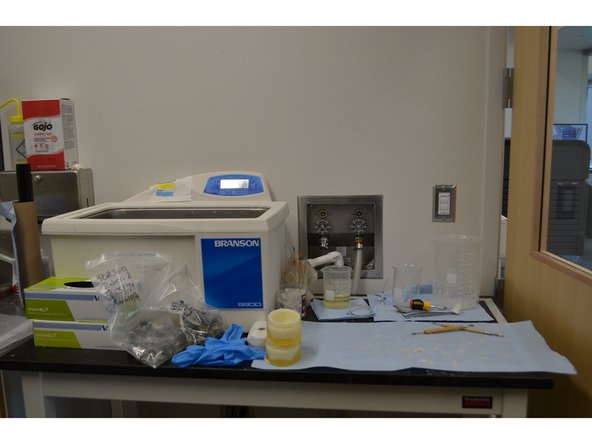 Put down paper towels if there aren't any.