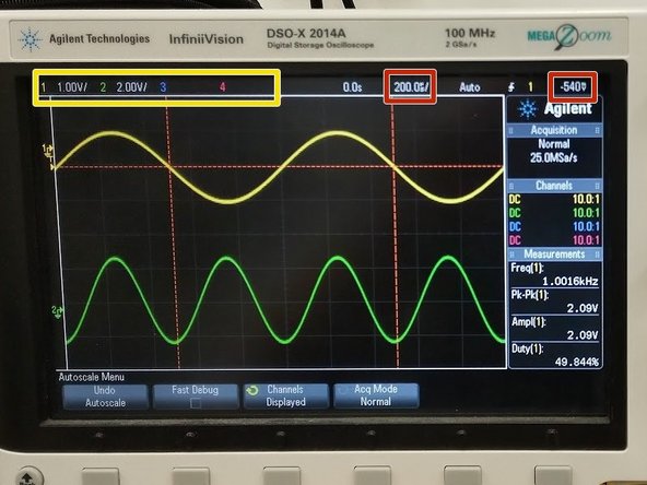 Vertical scaling can be different for each signal.