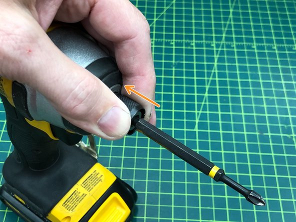 Make sure you do this while the battery is removed or the direction switch is in the locked position