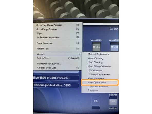 Run Head Optimization Wizard if needed