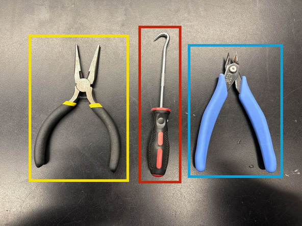 After removing the print from the build plate, we must remove any and all support material. Some support material can be removed by hand, some requires tools.