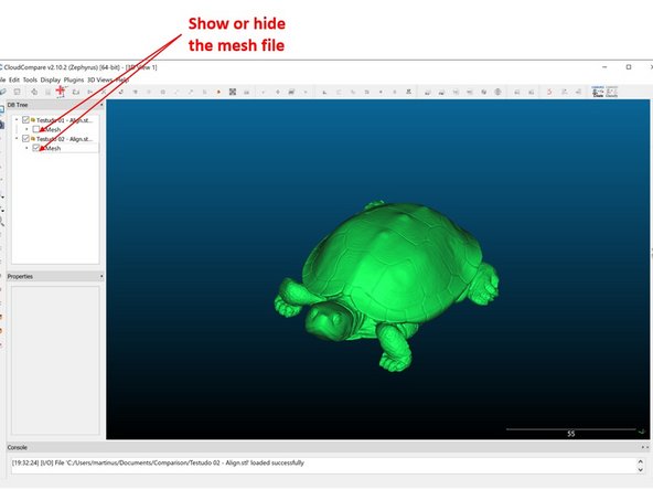 The two files you want to compare are shown in the top left window (See the second figure)