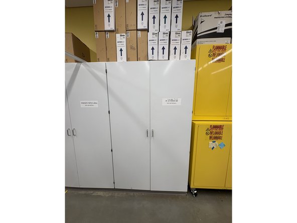 Find the N95 masks from the HP closet. If you don't already have one with a name on it then take out a new mask and write your name on in it with sharpie.