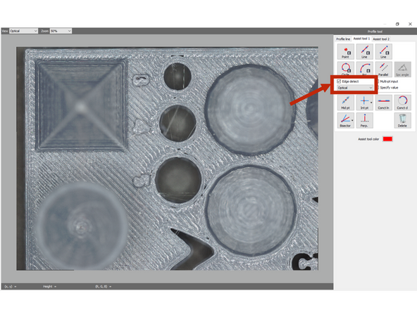 Keyence VR-3200 Software Metrology Features- Assist Tools
