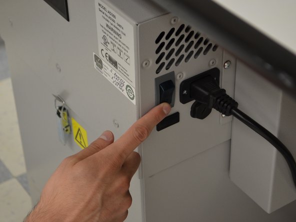 Once the cut is finished turn off the exhaust.