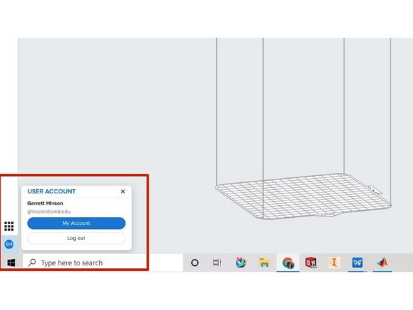 Make sure you are signed into your FormLabs account in the bottom left.