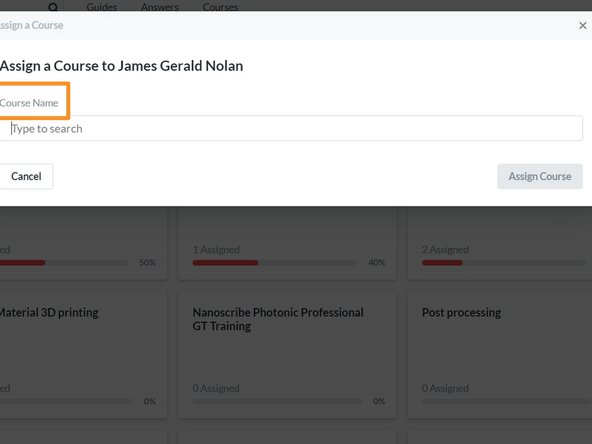 Select individual or team