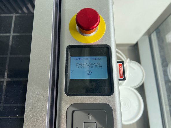 Select your cut files and click &quot;yes&quot;