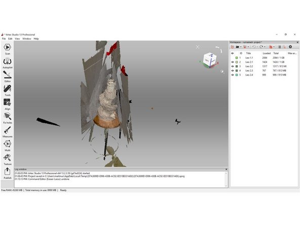 Scan results can be viewed in Artec Studio and further analyzed