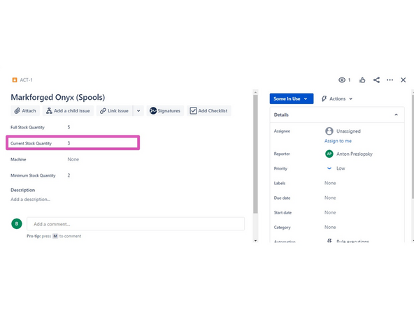 In this case, all you'll need to do is make sure the current stock accurately reflects what is in the lab.