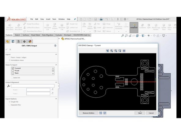 The waterjet uses the DXF (.dxf) file format