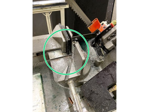 This lever will let you control if the blade falls or stops.