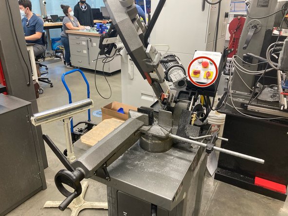 This machine is for cutting along a thin plate of metal, either in a straight line or a curve.