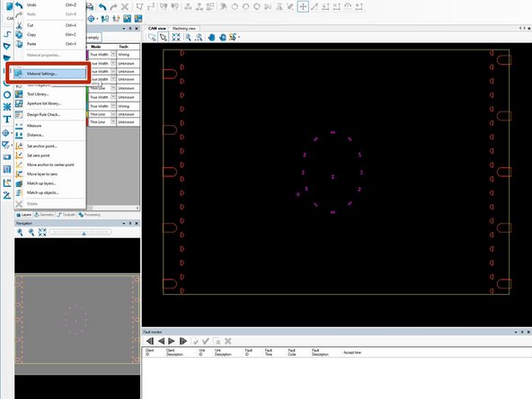Open Edit-&gt;Material Settings.