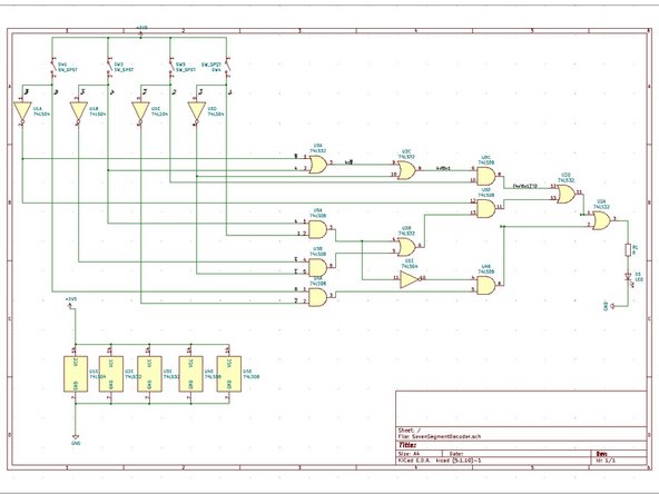 Continue placing components and wires onto the schematic until to complete your design