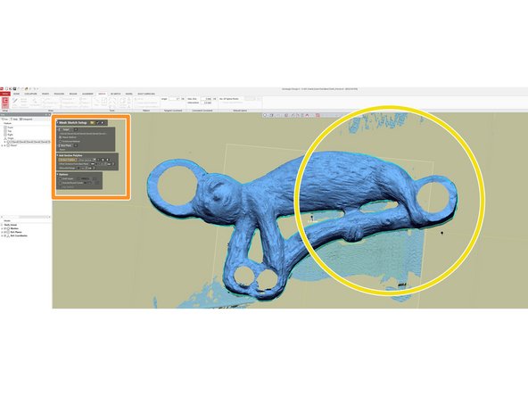 In the &quot;Sketch&quot; window, select &quot;Mesh Sketch&quot;