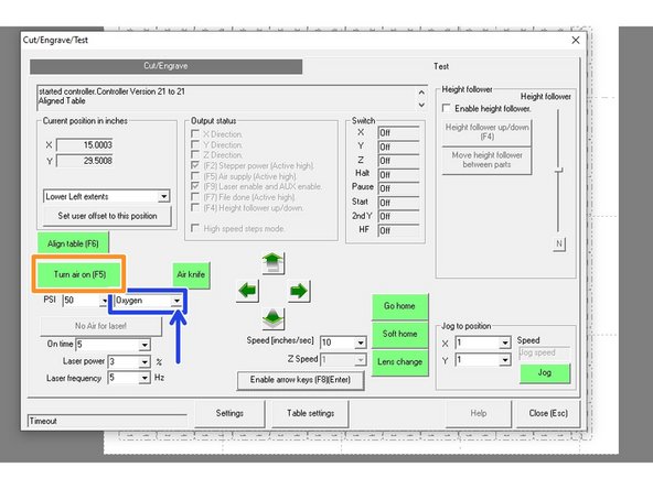 Open the oxygen bottle