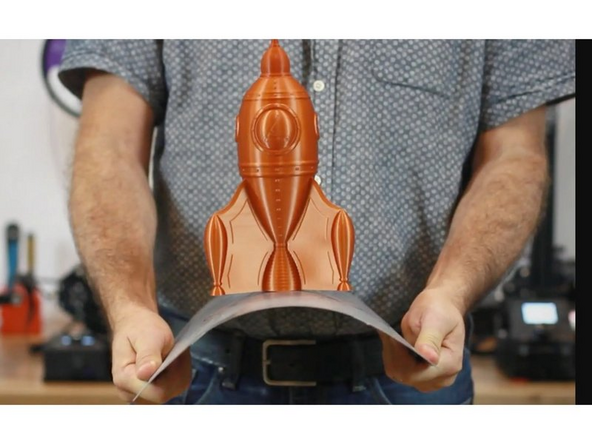 Once the print has finished printing, it is time to harvest it. Let the build plate cool for ten minutes before removing it from the printer.