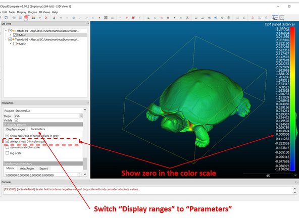 Under SF display params, switch Display ranges to Parameters (See the first figure)