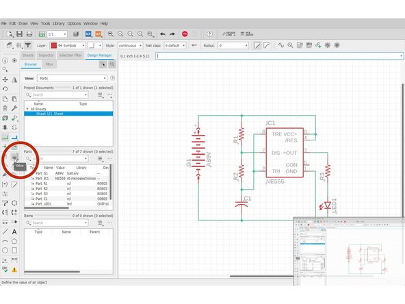 Label Tools such as: