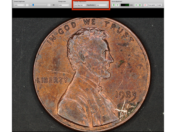 Physical and Digital Zoom levels can be controlled under &quot;change magnification&quot;