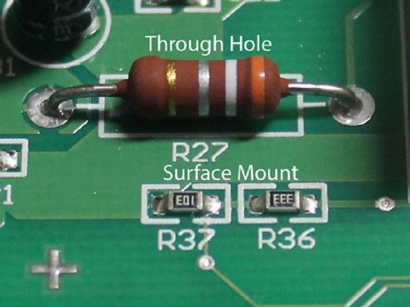 2 most common are surface mount and through hole.