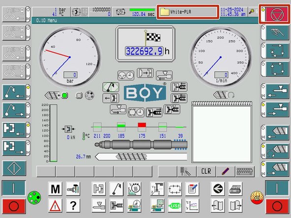 Enter the Data Records screen by pressing the folder icon in the top right.