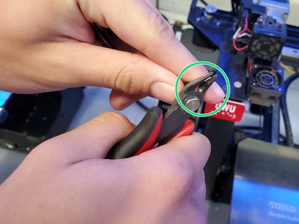 Grab your new spool and be sure to cut the end of the filament at a 45 degree angle to decrease chances of a filament jam