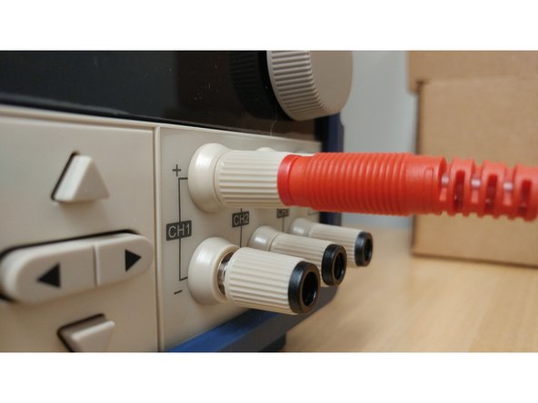 Wires can be connected to the channels either via the banana plug socket or by screw down wire clamps