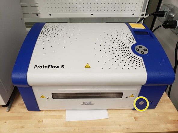 Close the drawer and turn the machine off when you are finished.