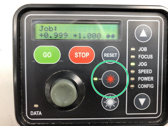 Now press the Red  Star to activate the red laser pointer.