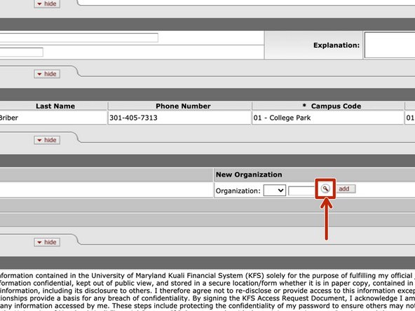 In this step, you'll add the access you want this person to have within KFS.