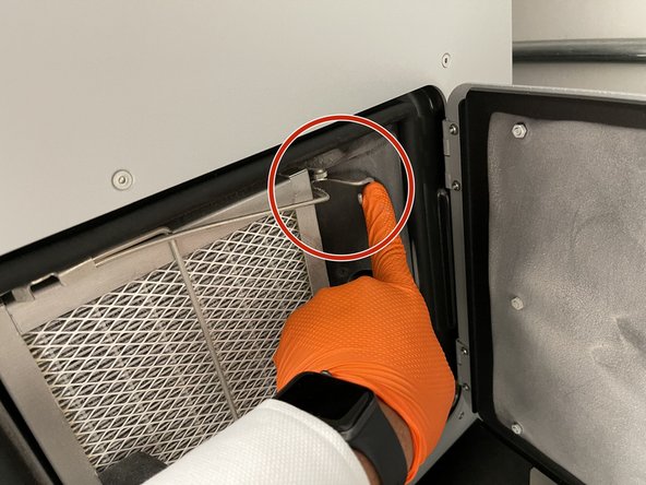 Select replace air filter. Select begin.