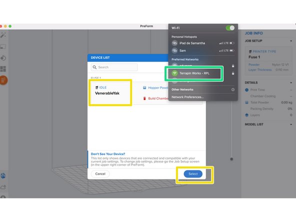 Once you click the part on the initial dashboard, a new page is generated and at the top of the screen you will see each part uploaded by the customer