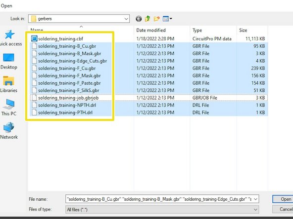Each layer will have its own file