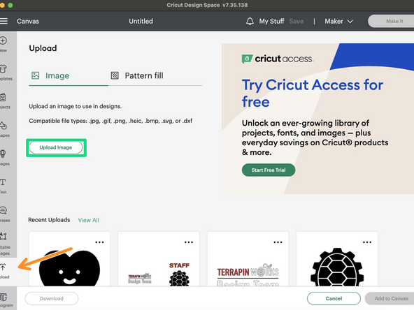 Select New Project on the home page