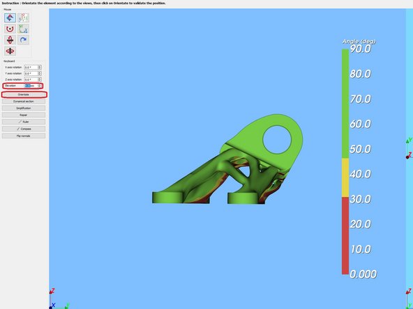 Repeat step 2 to get back to the orientation window.