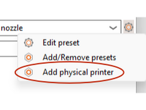 Select Add Physical Printer