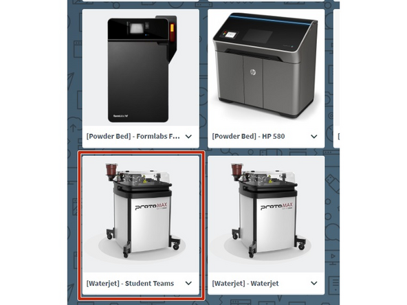 If you are using this machine for a student competition team, you must submit an order in papercut and track its usage.