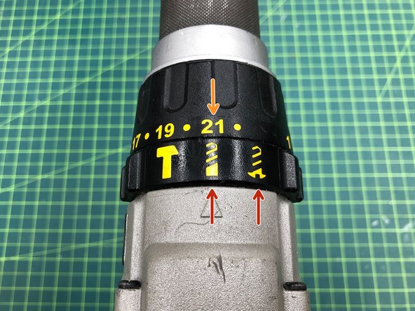 Choose the correct setting for either drilling hole or driving a screw