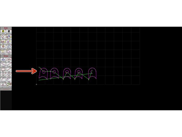 The first picture shows a broken path resulting from gaps in the DXF