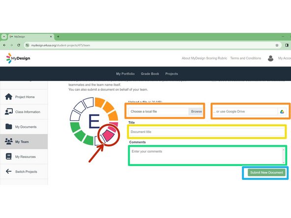 Select chosen element on the color wheel