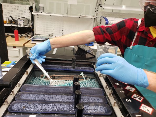 You will need to remove the floating balls before you can drain bath 5