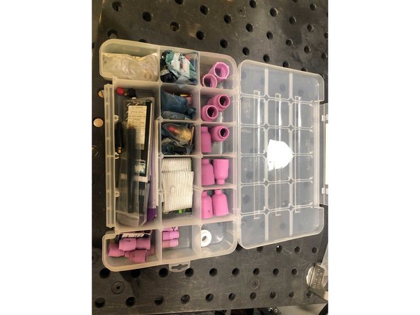 Be sure that you have the proper size cup, gas lens, and collet in the torch.