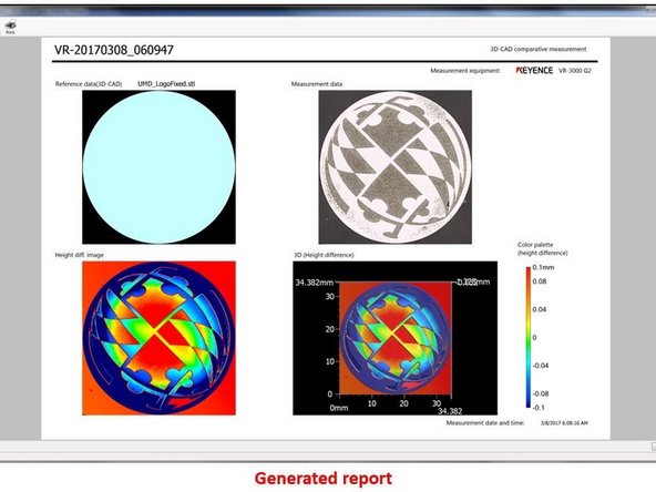 You can go back to the analyzer window by selecting the Ok button on the lower right of the comparison window