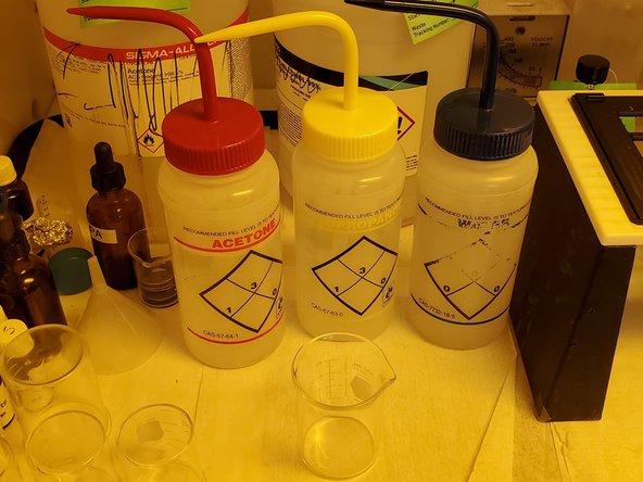 Substrates should always be cleaned before use. This helps keep the photoresist from spreading out too much over the slide.